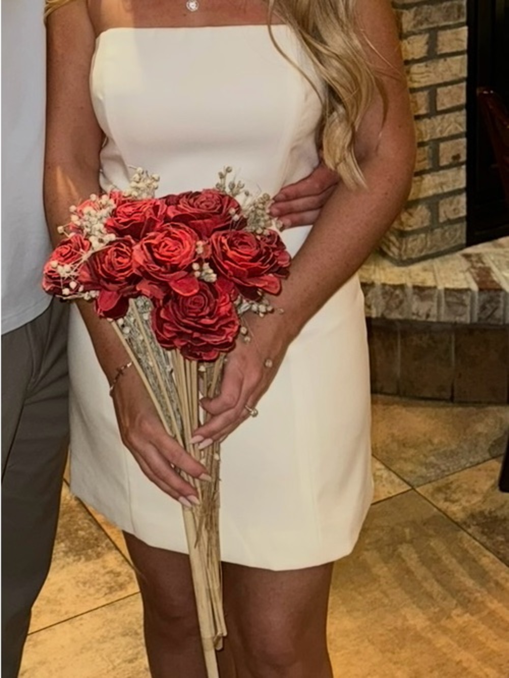 Strapless White Mini Dress with Clean Silhouette